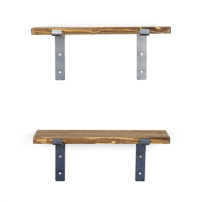 Hanah Home Lam003 Estantería Decorativa de Pared de Madera y Metal (2 Piezas) Hanah Home Lam003 Estantería Decorativa de Pared de Madera y Metal (2 Piezas)